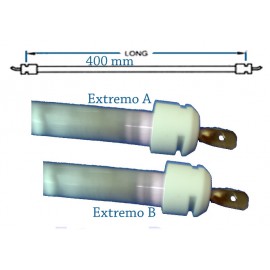 TUBO CUARZO 400MM A 125V...