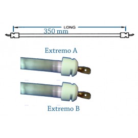 TUBO CUARZO 350MM 125V...